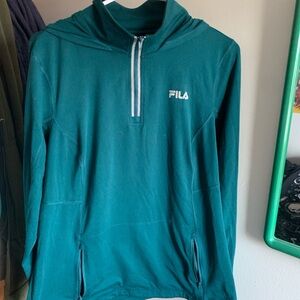 Fila Sport Teal Pullover Hoodie